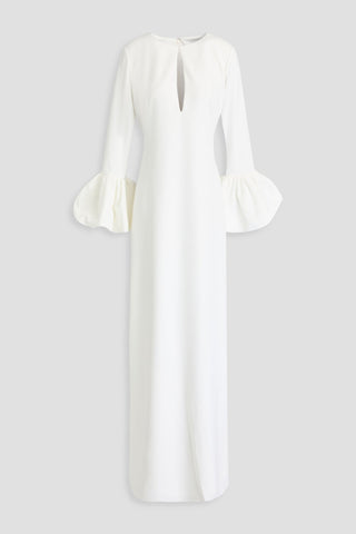 MARCHESA NOTTE CUTOUT CREPE MAXI DRESS - Size 6