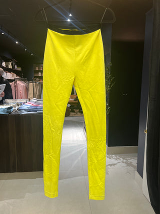 Tom Ford Stretch Knit Branded Waist Leggings Yellow