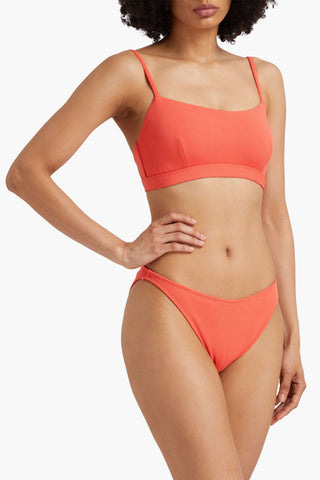 PEONY SWIMWEAR FINE HI LINE STRETCH-CREPE BIKINI BRIEFS - Size S