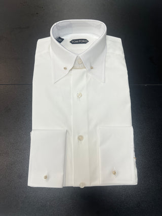 Tom Ford Tom Ford Cotton French Cuff Pin-Collar Dress Shirt