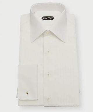 Tom Ford Cotton Spread Collar French Cuff Dress Shirt