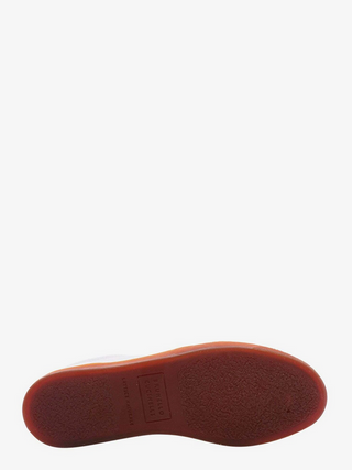 Brunello Cucinelli Grained Leather Low-Top Sneakers with Contrast Sole