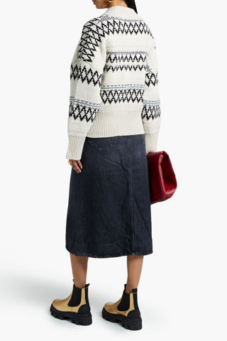 RAG & BONE WILLOW FAIR ISLE WOOL SWEATER - Size L