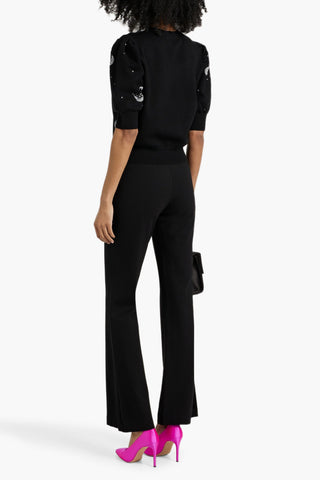 DIANE VON FURSTENBERG GREGORY PONTE FLARED PANTS - Size 10
