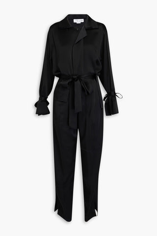 VICTORIA BECKHAM SATIN-CREPE JUMPSUIT - Size 12