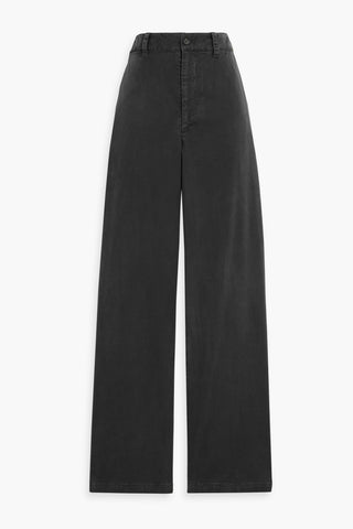 NILI LOTAN ELLIOT STRETCH-COTTON TWILL STRAIGHT-LEG PANTS - Size 0