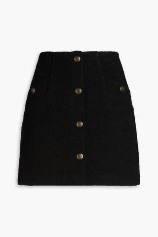 SANDRO BOUCL-TWEED MINI SKIRT - Size 40