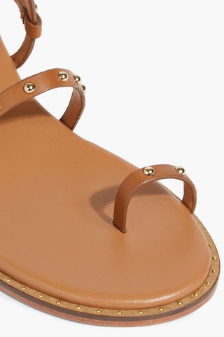 MAJE STUDDED LEATHER SANDALS - Size 39