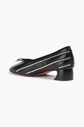 3.1 PHILLIP LIM ID SOFT CRYSTAL-EMBELLISHED LEATHER PUMPS - Size 36