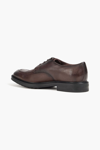 PAUL SMITH LARK BURNISHED LEATHER DERBY SHOES - Size 9