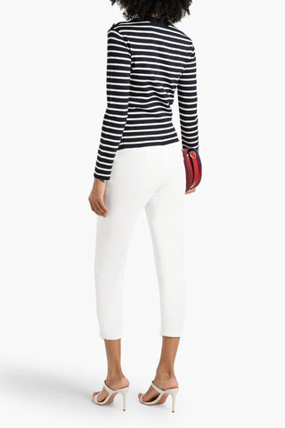 MCQUEEN CROPPED CREPE SKINNY PANTS - Size 42