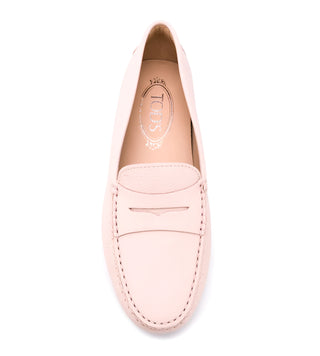 Tods Leather Gommino Driving Shoes Light Pink