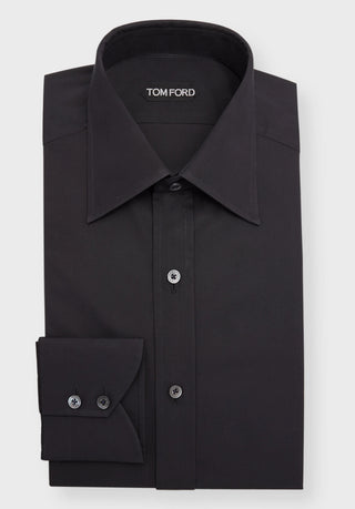 Tom Ford Cotton Point-Collar Dress Shirt