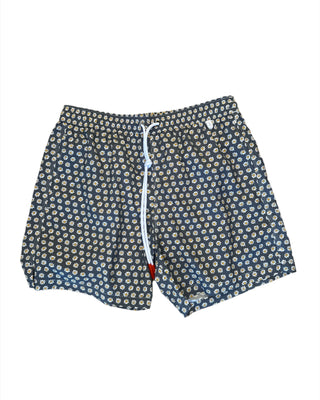 ISAIA Isaia Daisy Print Drawstring Swim Trunks