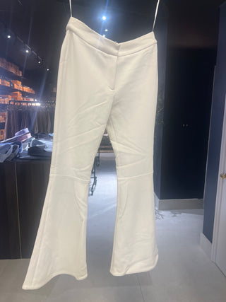 Tom Ford Smooth Tailored Flared Trousers White
