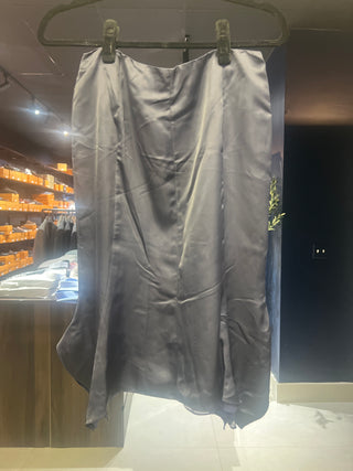 Tom Ford Satin Bias-Cut Midi Skirt Purple