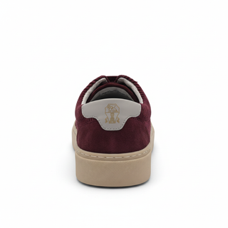 Brunello Cucinelli Textured Leather and Suede Low-Top Sneakers with Gum Sole