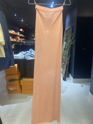 Tom Ford Lightweight Textured Fawn Maxi Skirt