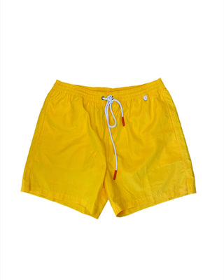 ISAIA Isaia Solid Technical Drawstring Swim Trunks Yellow