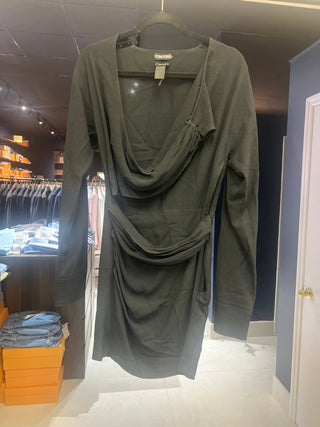 Tom Ford Black Draped Ruched Jersey Gown