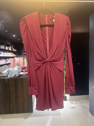 Tom Ford Jersey Knotted Waist Zip-Front Midi Dress