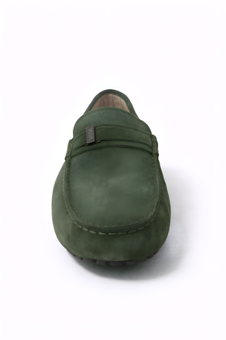 Tod’s Green Suede Driving Loafer