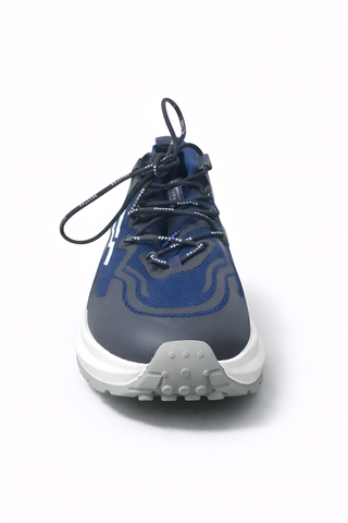 Tod’s Navy Technical Mesh and Leather Sneaker