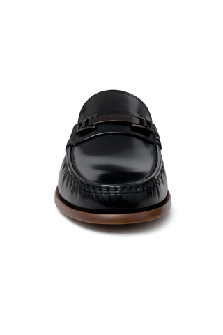 Tod’s Black Leather Clamp Penny Loafer