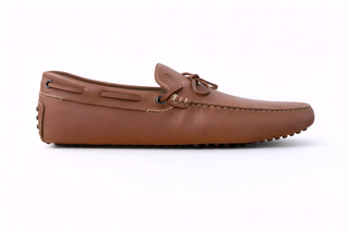 Tod's Tan Leather Driving Loafer