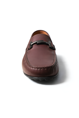 Tod’s Brown Leather Gommino Bit Driving Loafer