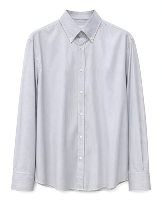 Brunello Cucinelli Striped Cotton-Blend Shirt
