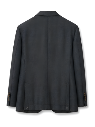 Brunello Cucinelli Linen Blend Two-Button Patch Pocket Blazer