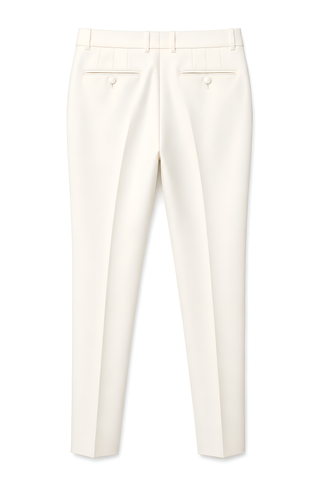 Tom Ford Ivory Wool Tuxedo Trousers