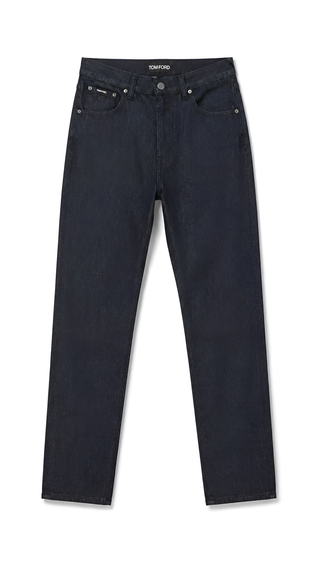 Tom Ford Denim Straight-Leg Archive Blue Jeans