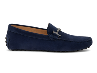 Tod’s Navy Suede Gommino Driving Loafers