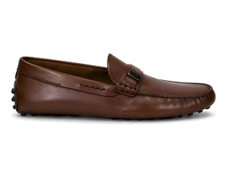 Tod’s Brown Leather Gommino Driving Loafers