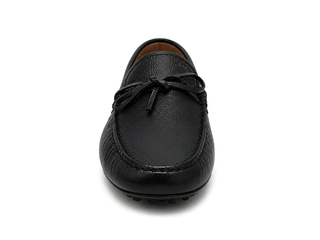 Tod’s Black Pebbled Leather Driving Loafers