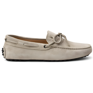 Tod’s Beige Suede Gommino Driving Loafer