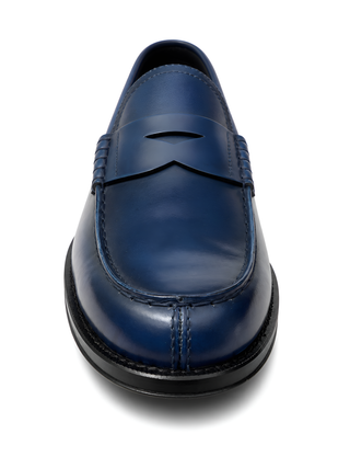 Tod’s Navy Leather Penny Loafers