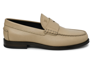 Tod’s Beige Leather Loafers
