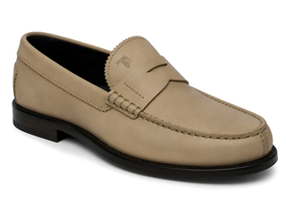 Tod’s Beige Leather Loafers