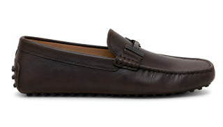 Tod’s Dark Brown Leather Bit Driving Loafers