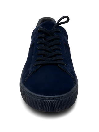 Tod’s Navy Haircalf Leather Sneakers