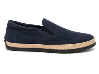 Tod’s Denim Navy Slip-On Espadrilles