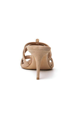 Manolo Blahnik Brown Suede Stiletto Mules