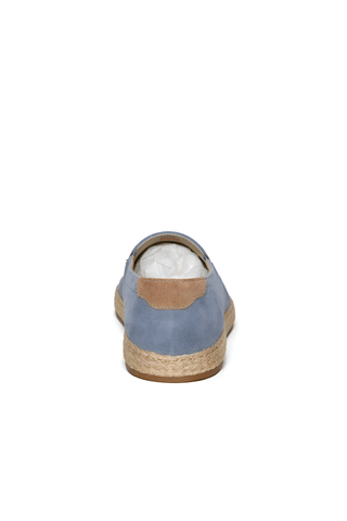 Brunello Cucinelli Mens Suede Slip-On Espadrilles In Light Blue
