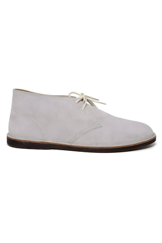 Brunello Cucinelli Mens Suede Chukka Boots in Sand Beige