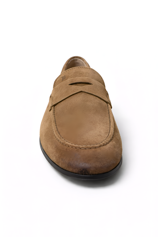 Tod’s Light Brown Suede Penny Loafer
