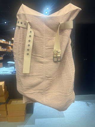 Tom Ford Crinkled Belted Skirt Peach Nougat