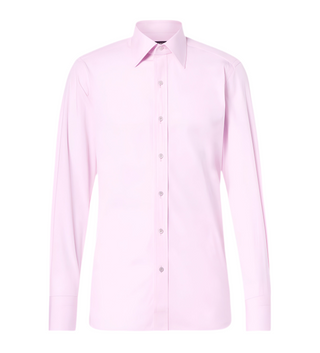 Tom Ford Bright Pink Cotton Point-Collar Dress Shirt